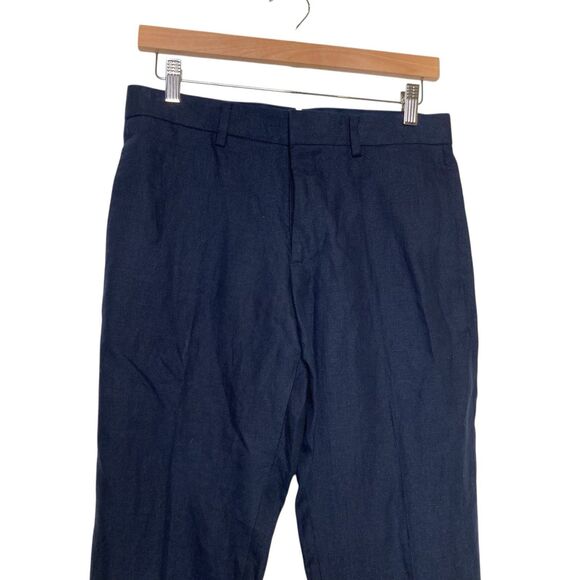 Club Monaco Grant Lit Trouser Linen Dress Slack Blue Pant Mens 28 NEW Workwear - Picture 4 of 16